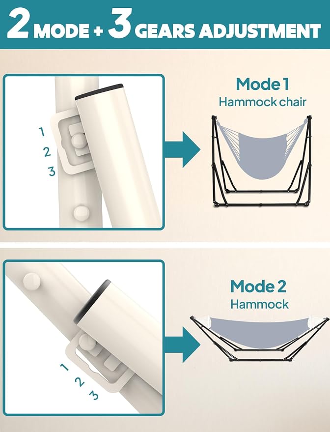 Anyoo 2 in 1 Hammock and Swinging Chair - Image 5