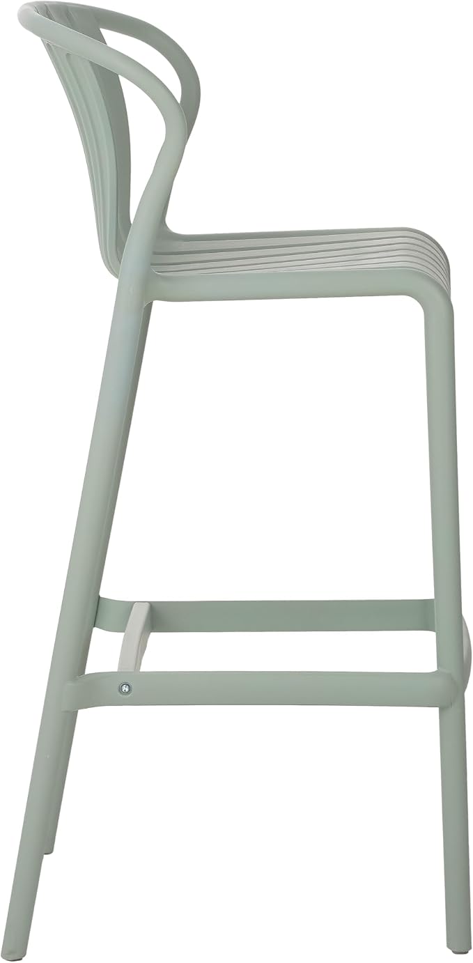 Christopher Knight Home Lenno Outdoor Plastic Bar Stools Set of 2, Patio Bar - Image 8