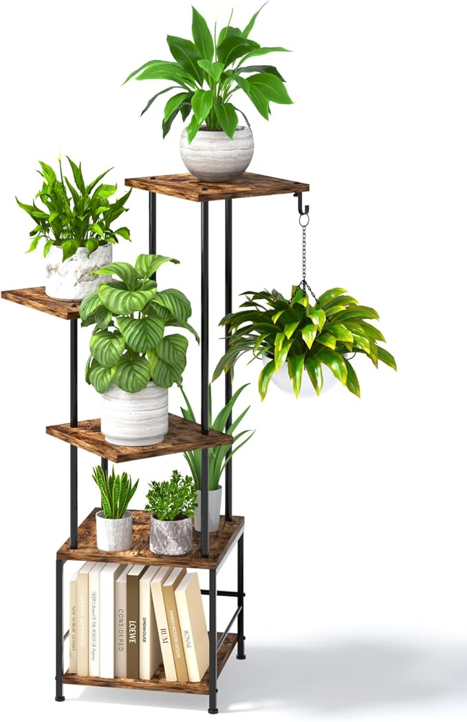 Plant Stand Indoor, 5-Tier Tall Plant Stand Indoor, Metal Plant Shelf - Image 8
