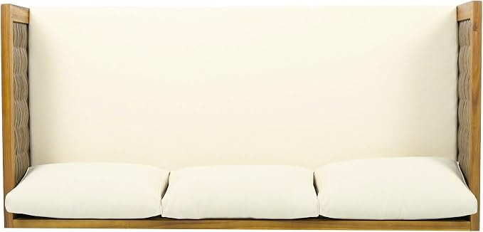 LUMISOL Patio Daybed with Rattan Armrests - Image 9