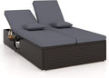 Tangkula Outdoor Rattan Daybed by TANGKULA