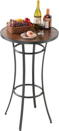 VEVOR Outdoor Round Bar Table, 23.7 in Counter Bar Height Bistro Table by VEVOR