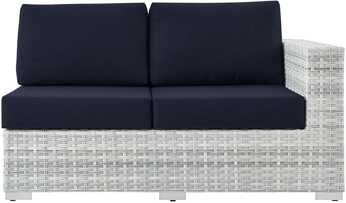 Modway EEI-4302-LGR-NAV Right-Arm Loveseat, Light Gray Navy - Image 5
