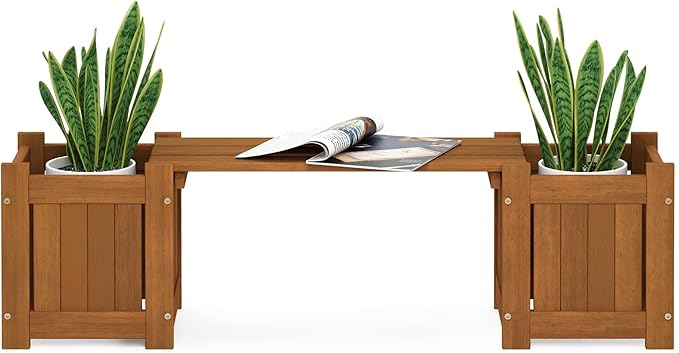 Furinno Tioman Hardwood Mini Outdoor Planter Box - Image 4