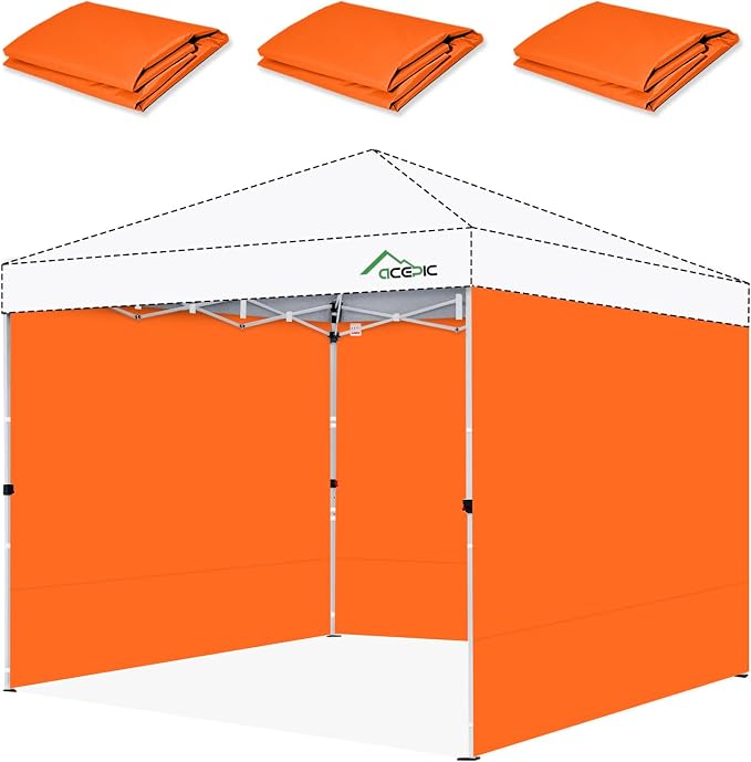 Sidewalls for 10x10 Pop Up Canopy, 210D Polyester Waterproof Canopy Sidewalls by ACEPICOutdoor