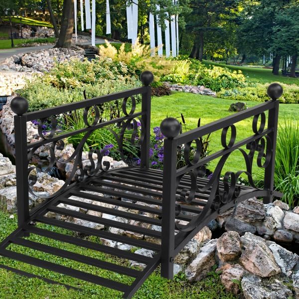 Elegant Steel Garden Bridge - Image 5