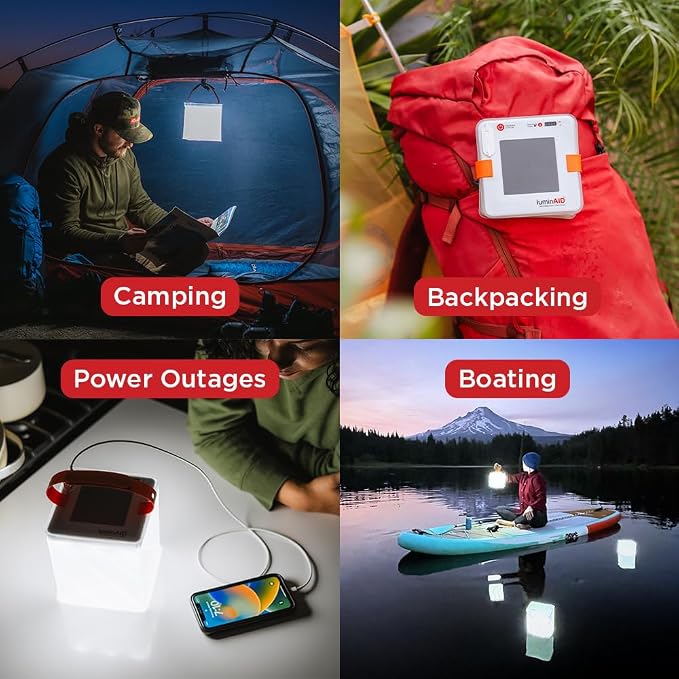 LuminAID Max Quick Inflate 2-in-1 Solar Camping Lantern and Phone Charger - Image 3