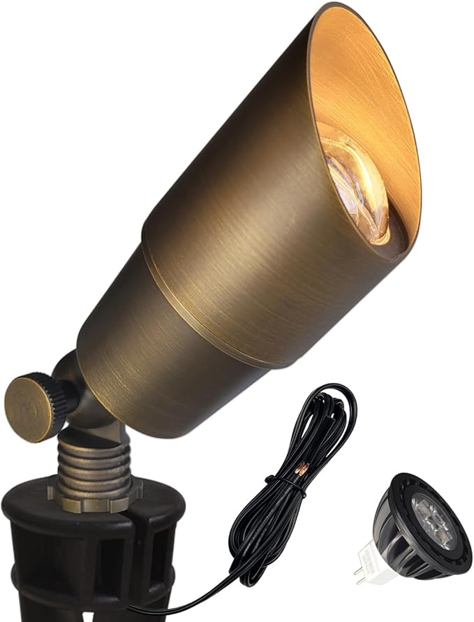 COLOER Die-cast Brass Low Voltage Spotlight 1-Pack by COLOER