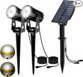 T-SUN Solar Spotlights Outdoor Waterproof, 2-in-1 Solar Landscape Spotlights by T-SUN