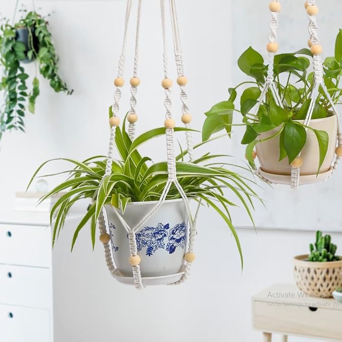 feedee Macrame Plant Hanger, Hanging Planters - Image 2