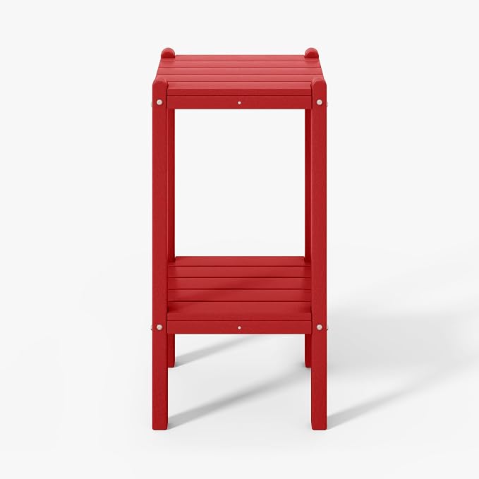 WestinTrends Malibu 36" Outdoor Adirondack HDPE 2-Tier Patio Side Table by WestinTrends