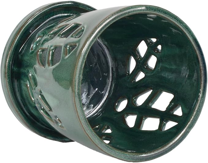 W&W Orchid Pot with Holes and Saucer - Image 4