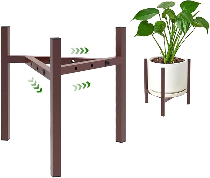 Aripark Plant Stand Indoor Adjustable, Metal Modern Plant Stands, Small Heavy by Airpark