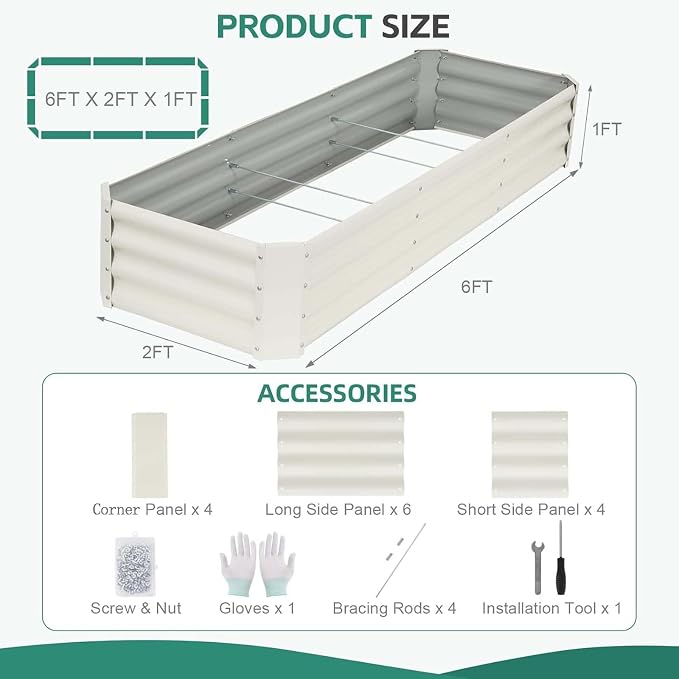 Galvanized Raised Garden Bed - Image 2