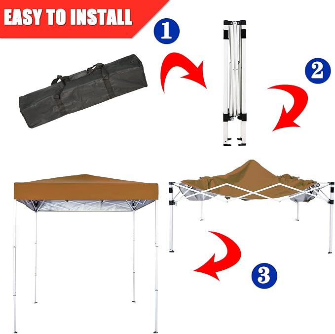 Sunnyglade 6x4 Ft Pop-Up Canopy Tent Outdoor Portable Instant Shelter Folding - Image 4