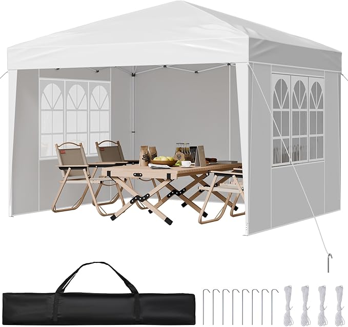VEVOR Pop Up Canopy, 10 x 10 FT Instant Canopy Portable Gazebo by VEVOR