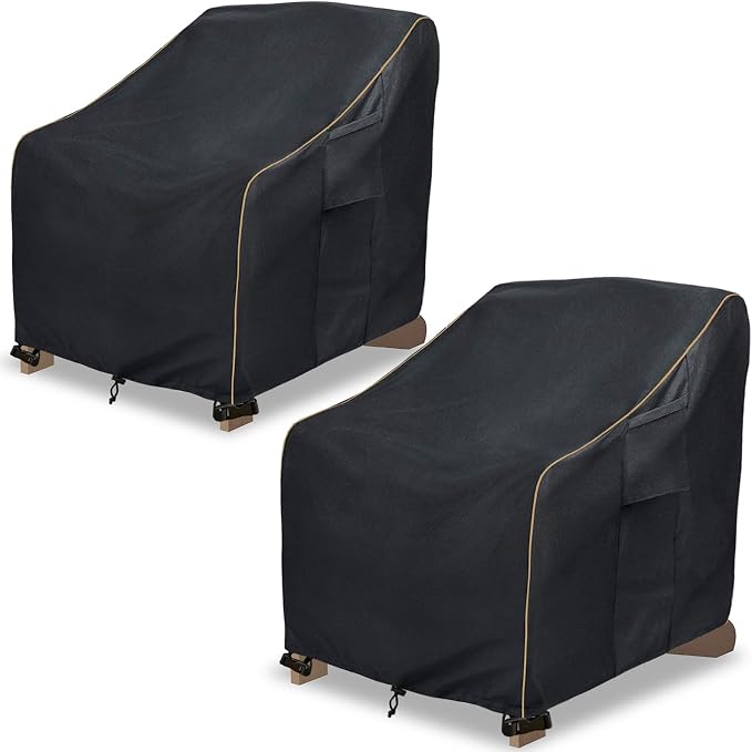 Adirondack Chair Covers 2 Pack, Waterproof Heavy Duty Outdoor Chair Covers by LSongSKY