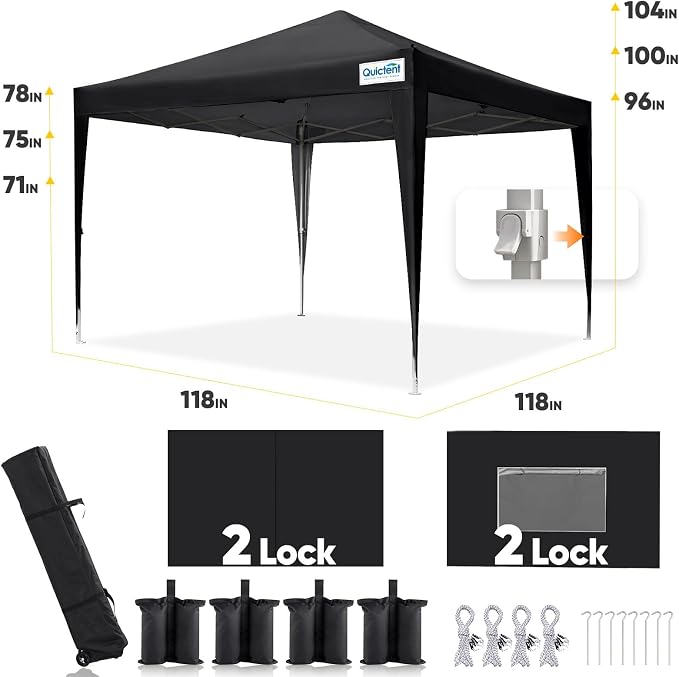 Quictent Privacy 10x10 Pop up Canopy Tent - Image 5