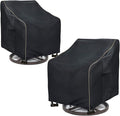 Outdoor Swivel Lounge Chair Cover 2 Pack, Waterproof Heavy Duty Patio Chair by LSongSKY