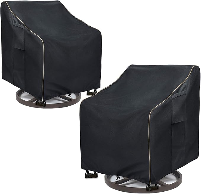 Outdoor Swivel Lounge Chair Cover 2 Pack, Waterproof Heavy Duty Patio Chair by LSongSKY