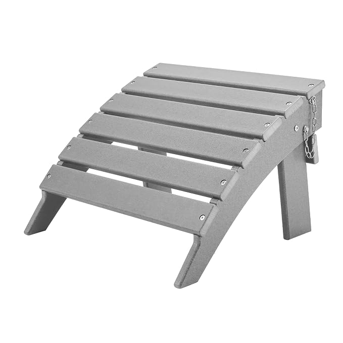 VEVOR Adirondack Ottoman, 16.9L x 18.9W x 13H Inch HDPE Plastic Folding - Image 10