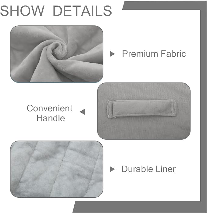 MeMoreCool Square Stuffed Pouf Ottoman Foot Rest, Floor Pouf Foot Stool - Image 5