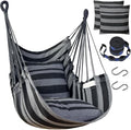 Halalona Hammock Chair Hanging Hammock Chair Rope Swing 2 Cushions by Halalona