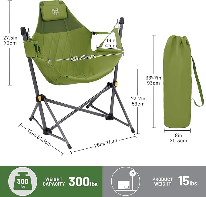 TIMBER RIDGE Hammock Camping Chair - Image 3