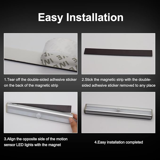Motion Activated RV Step Lights, 10 LED Battery Operated Motorhome Motion - Image 5