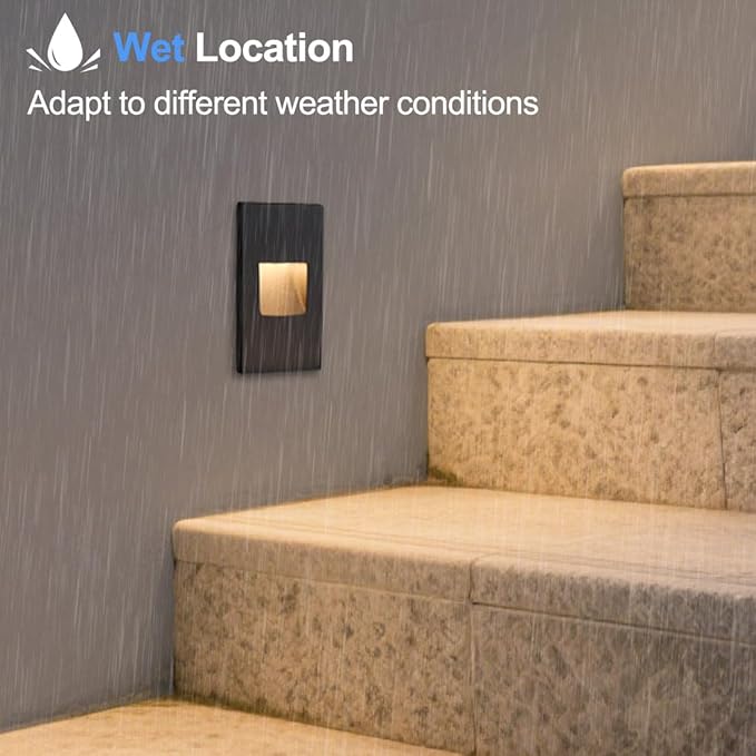 kadision Vertical LED Step Light 120V, 3000K/4000K/5000K Adjustable, 3.5W 175lm - Image 5