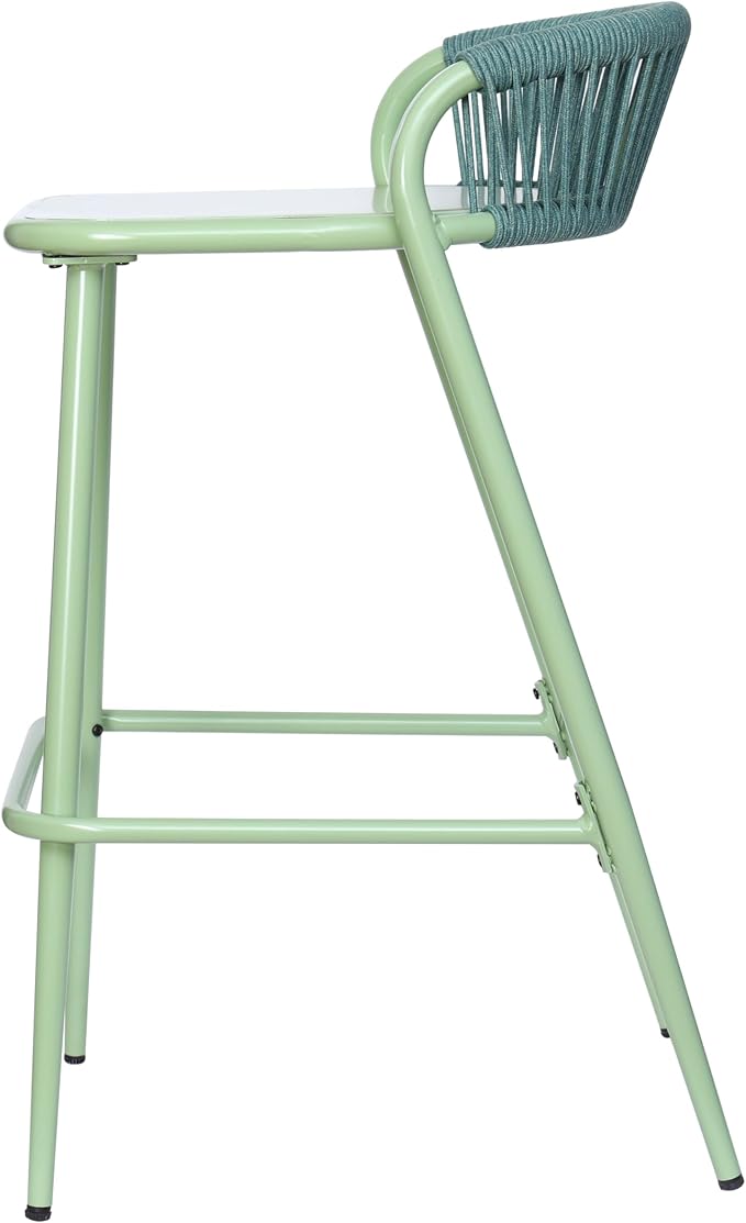 Christopher Knight Home Hearth 29.5"H Patio Barstools Set of 2, Aluminum Frame - Image 8