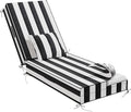 Outdoor Water-Resistant Olefin Chaise Lounge Cushions by Aofeite