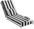 Outdoor Water-Resistant Olefin Chaise Lounge Cushions by Aofeite