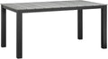 Modway Maine Aluminum Outdoor Patio 63" Dining Table in Brown Gray by Modway