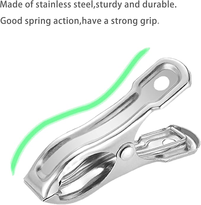 80 Pcs 2inches Gardening Clips for Netting, Metal Clamps Made of Stainless Steel - Image 9
