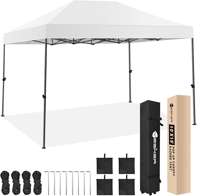 Yesker 10x15 Pop Up Canopy Tent by YESKER