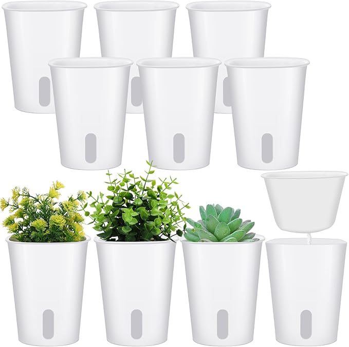 10 Pcs 3 Inch Self Watering Pots Self Watering Planters by Ziliny