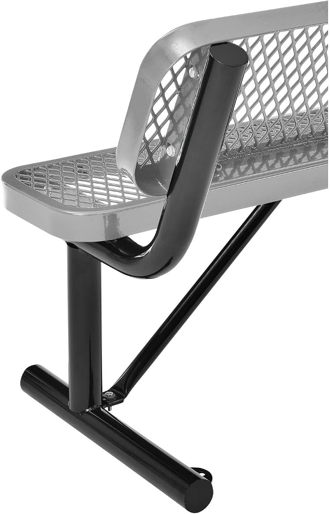 Global Industrial 4'L Heavy Duty Expanded Metal Mesh Bench - Image 6