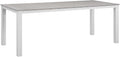Modway EEI-1509-WHI-LGR Maine White Light Gray 80" Outdoor Patio Dining Table by Modway