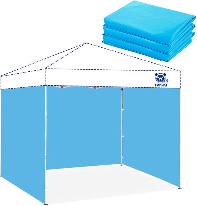 3PCS Canopy Sidewalls for 10x10 Pop Up Canopy Tent Waterproof, 99% UV Protection by FANPATUS