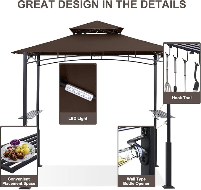 ABCCANOPY 8x5 Grill Gazebo - Image 5