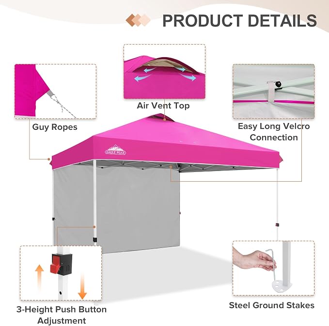 EAGLE PEAK Commercial Canopy 12x12 Pop Up Canopy Tent - Image 2