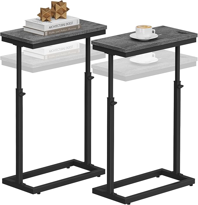 TUTOTAK End Table, Side Table, Tall Couch Table, Sofa Table, Living Room by ChoosetutotakFurnitureBuildYourCozyHome