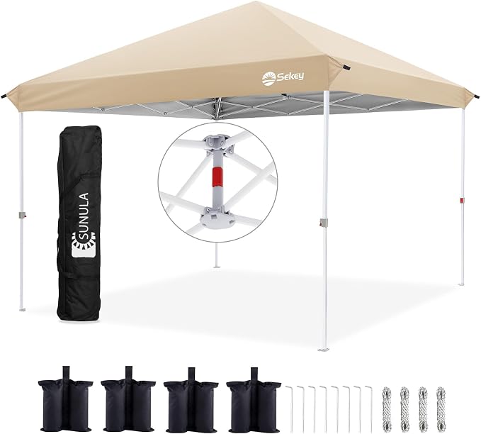Sekey 10x10 Pop Up Canopy with One Push Setup-Easy Up Canopy with 99% UV by Sekey