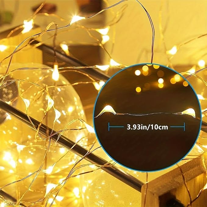 Solar String Lights for Outside, 33FT 100 LED Outdoor Solar Fairy Lights - Image 4