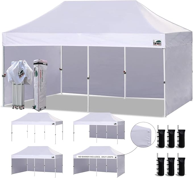 Eurmax USA 10'x20' Pop-up Canopy Tent Commercial Instant Canopies by Eurmax