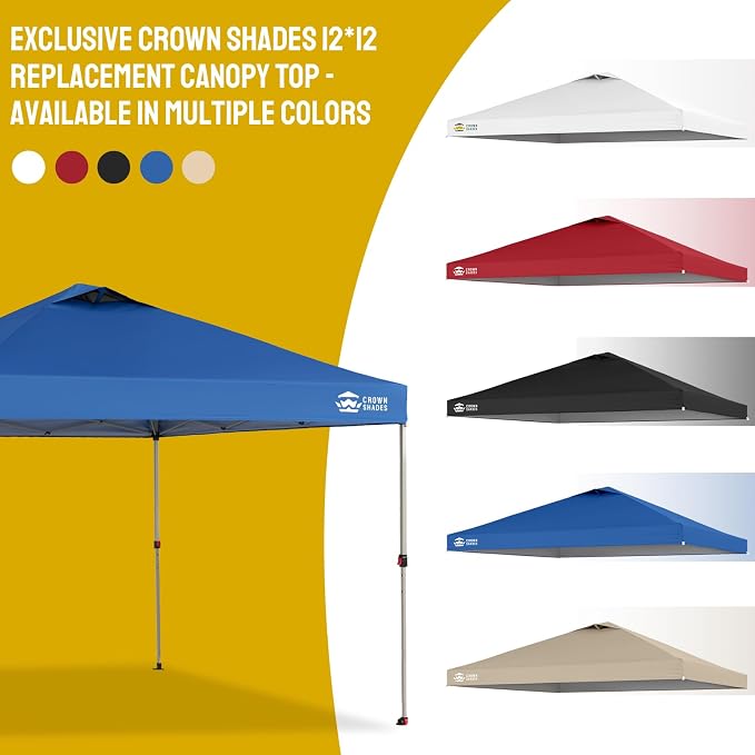 CROWN SHADES 12x12 Canopy Replacement Top - Image 7