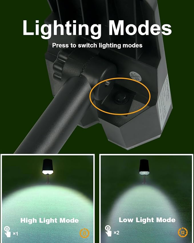 1 Pack Solar Powered Outdoor Spot Lights Outside Waterproof 20 LEDs Landscape - Image 8