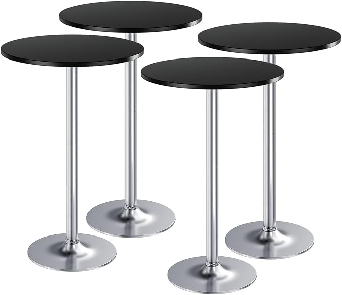 Furmax Bistro Pub Table Round Bar Height Cocktail Table by Furmax