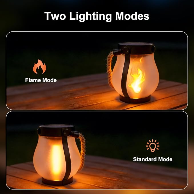 Solar Lanterns Outdoor Waterproof 4 Pack, Outdoor Solar Lanterns - Image 2